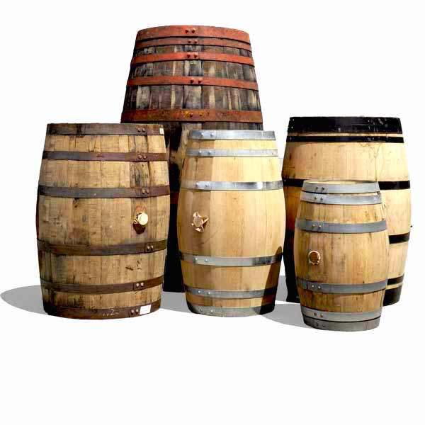 Different sized barrels